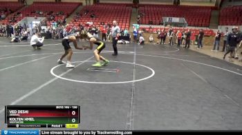 130 lbs Quarterfinal - Kolten Hmel, Westshore vs Ved Desai, Arsenal