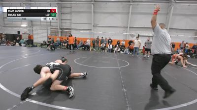 155 lbs Round 6 (10 Team) - Dylan Ilc, Lake WC vs Jack Goeke, Dayton Bandits