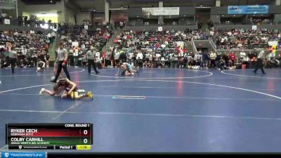 75 lbs Cons. Round 1 - Ryker Cech, Nebraska Boyz vs Colby Carhill, Ubasa Wrestling Academy