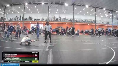 66 lbs Cons. Round 3 - Aria Bushaw, Carolina Reapers vs Charles Dosier, Team Bear Wrestling Club