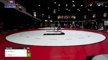 130 lbs Rr Rnd 2 - Bailie Forbes, Lexington Girls Oklahoma vs Alondra Reyes, Catoosa High School Girls