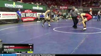 3A-145 lbs 7th Place Match - Grant Kress, Linn-Mar vs Dom Rubino, Waukee Northwest