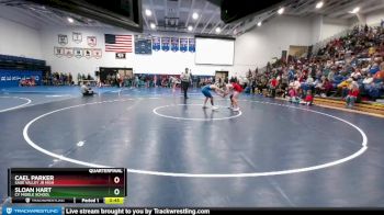 110 lbs Quarterfinal - Sloan Hart, CY Middle School vs Cael Parker, Sage Valley Jr High