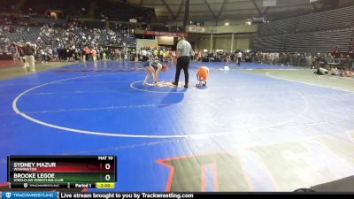 135 lbs Round 1 - Sydney Mazur, Washington vs Brooke Legoe, Steelclaw Wrestling Club