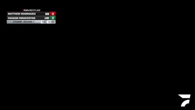 Champ. Round 1 - Matthew Rodriguez, Red Wave Wrestling vs Vahagn Kirakosyan, LAWC
