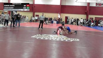 120 lbs Round Of 16 - Samuel Baker, Smittys Barn vs Logan Barry, Mayo Quanchi