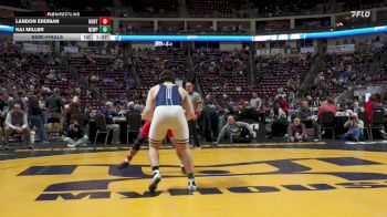 215 lbs Semifinal - Landon Erdman, Huntingdon vs Kaj Miller, Newport