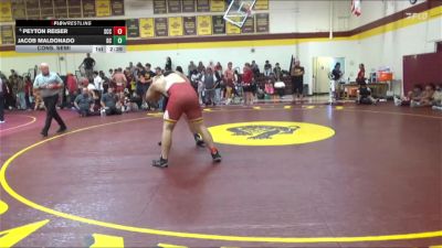 285 lbs Cons. Semi - Peyton Reiser, Sacramento City College vs Jacob Maldonado, Delta College