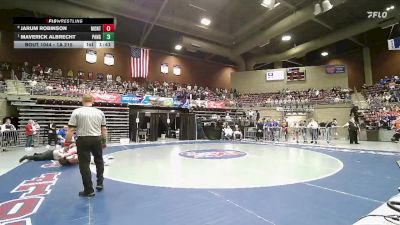 1A 215 lbs Quarterfinal - Maverick Albrecht, Panguitch vs Jarum Robinson, Monticello