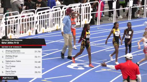 High School Girls' 200m, Finals 17 - Age 11-12