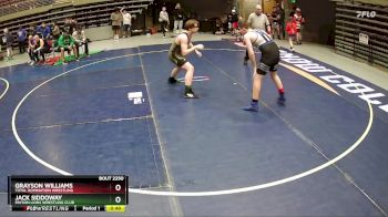 155 lbs Cons. Round 1 - Grayson Williams, Total Domination Wrestling vs Jack Siddoway, Payson Lions Wrestling Club