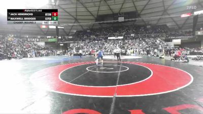 Boys 4A 190 lbs Champ. Round 2 - Maxwell Bridges, Glacier Peak vs Jack Hendricks, Mt. Si