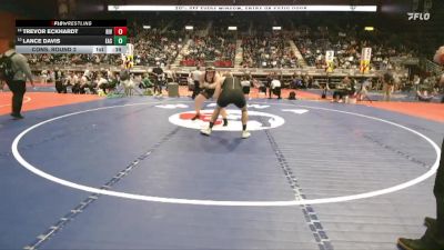 4A-215 lbs Cons. Round 2 - Lance Davis, Cheyenne East vs Trevor Eckhardt, Riverton