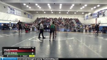 113 lbs Cons. Round 2 - Steven Robles, ACES WRESTLING ACADEMY vs Dylan Esquivel, El Dorado