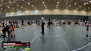 48 lbs Quarterfinal - Kade Jefferson, Powhatan Youth Wrestling Club vs David Villa Iii, Cali Red