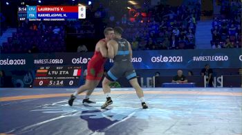 97 kg 1/4 Final - Vilius Laurinaitis, Lithuania vs Nikoloz Kakhelashvili, Italy