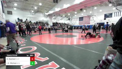 160 lbs Consi Of 16 #2 - Kyrillos Nashed, Martin Luther vs Eleftherios Michos, New Dorp-PSAL