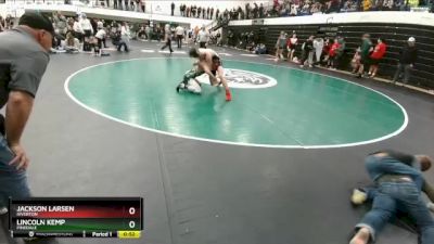 144 lbs Cons. Round 1 - Jackson Larsen, Riverton vs Lincoln Kemp, Pinedale