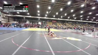 126 lbs Champ. Round 2 - Tristian Miller, Stanley Wrestling Club vs Soren Swanson, Eastside United