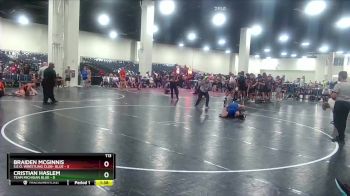 113 lbs Round 4 (8 Team) - Cristian Haslem, Team Michigan Blue vs Braiden Mcginnis, S.E.O. Wrestling Club- Blue