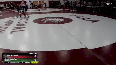 285 lbs Quarterfinal - Clayton Ours, Upper Iowa vs Jesse Garcia, Sioux Falls