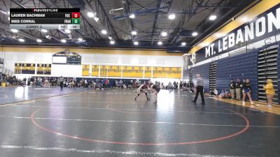 142 lbs Consy 3 - Lauren Bachman, Fox Chapel vs Ines Corral, Franklin Regional