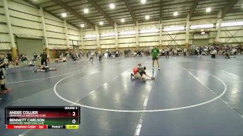 63-67 lbs Round 3 - Andee Collier, Grantsville Wrestling Club vs Bennett Carlson, Champions Wrestling Club