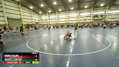 63-67 lbs Round 3 - Andee Collier, Grantsville Wrestling Club vs Bennett Carlson, Champions Wrestling Club