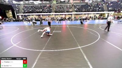 5th - 6th grade - 86 Champ. Round 1 - Jamison Theilen, Central Iowa Wrestling Club /Team Intensity vs Silas Durick, Powerhouse Wrestling Club