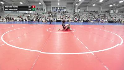 132 lbs Rr Rnd 1 - Michael Barry, BattleHawks - HSB vs Brice Burford, Mat Warriors White HS - HSB