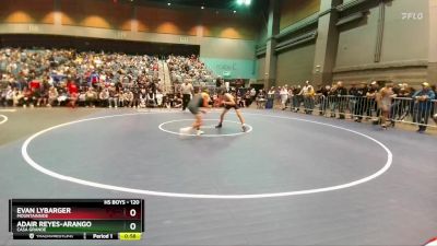 120 lbs Cons. Round 1 - Evan Lybarger, Mountainside vs Adair Reyes-Arango, Casa Grande