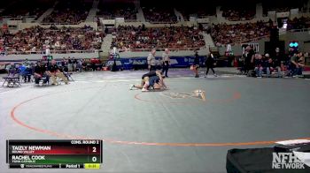 D2-126 lbs Cons. Round 2 - Taizly Newman, Round Valley vs Rachel Cook, Yuma Catholic