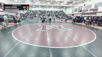 127 lbs Champ. Round 1 - Bentley Zeamer, Manheim Central Hs vs Bennett Stoltzfus, Solanco Hs