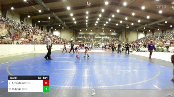 115 lbs Semifinal - Lily Armistead, Georgia vs Ruthie Ridings, Rockmart Takedown Club