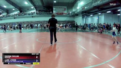 58-61 lbs Round 2 - Luke Lykins, Bethany USA Wrestling Club vs Zaydin Taylor, Missouri