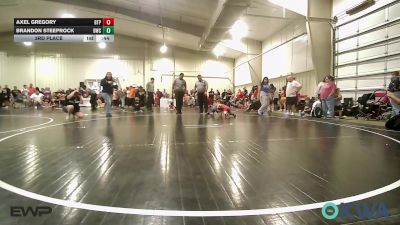 60 lbs 3rd Place - Axel Gregory, Tulsa Blue T Panthers vs Brandon Steeprock, Bartlesville Wrestling Club