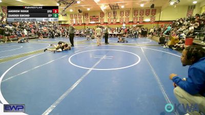 92 lbs Rr Rnd 2 - Andrew Ridge, Sperry Wrestling Club vs Zander Emond, Tulsa Blue T Panthers