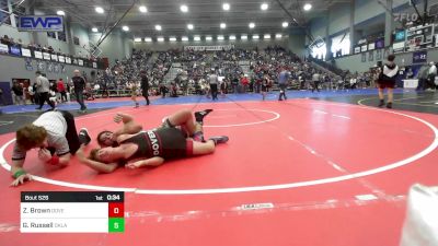 160 lbs Rr Rnd 2 - Zeke Brown, Dover Youth Wrestling Club vs Gabe Russell, Oklahoma