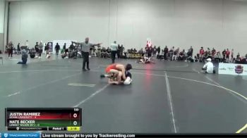 133 lbs Quarters & 1st Wb (16 Team) - Justin Ramirez, Doane University vs Nate Becker, Lindsey Wilson (Ky.)