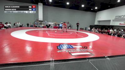 132 lbs Emilio Albanese, Pennsylvania Blue vs Jensen Boyd, Team Indiana Gold