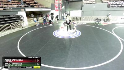 108 lbs Cons. Round 2 - Janali Gonzalez, Shafter Youth Wrestling vs Alexis Castaneda, California