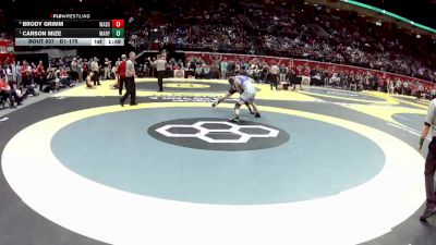 D1-175 lbs Quarterfinal - Carson Mize, Marysville vs Brody Grimm, Wadsworth