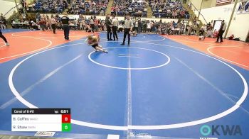 55 lbs Consi Of 8 #2 - Brantlee Coffey, Wagoner Takedown Club vs Ryder Shaw, Barnsdall Youth Wrestling