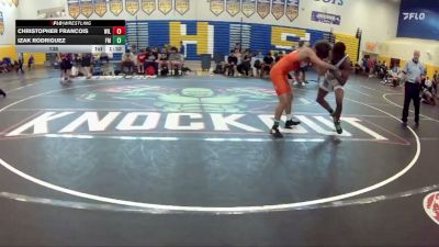138 lbs Round 2 (8 Team) - Izak Rodriguez, Funky Monkey vs Christopher Francois, Wild Horse Riders