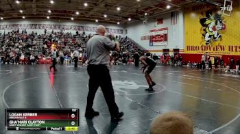 157 lbs Cons. Round 1 - Logan Kerber, Brecksville B vs Gha`Mari Clayton, Saint Vincent Saint Mary