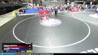 152 lbs Semifinal - Amelia Montoya, California vs Gurneet Sanghera, California