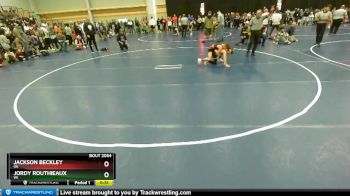 67 lbs Champ. Round 2 - Jackson Beckley, OK vs Jordy Routhieaux, WI