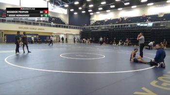125 lbs Cons. Round 2 - Jesse Hernandez, Cerritos College vs Brandon Peoples, Santa Ana College