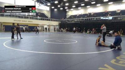 125 lbs Cons. Round 2 - Jesse Hernandez, Cerritos College vs Brandon Peoples, Santa Ana College