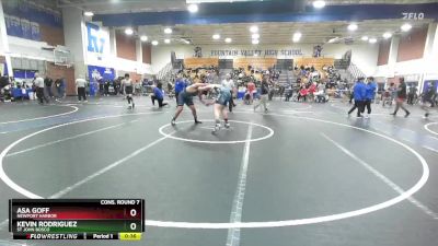 215 lbs Cons. Round 7 - Kevin Rodriguez, St John Bosco vs Asa Goff, Newport Harbor